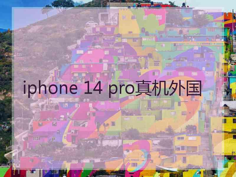 iphone 14 pro真机外国