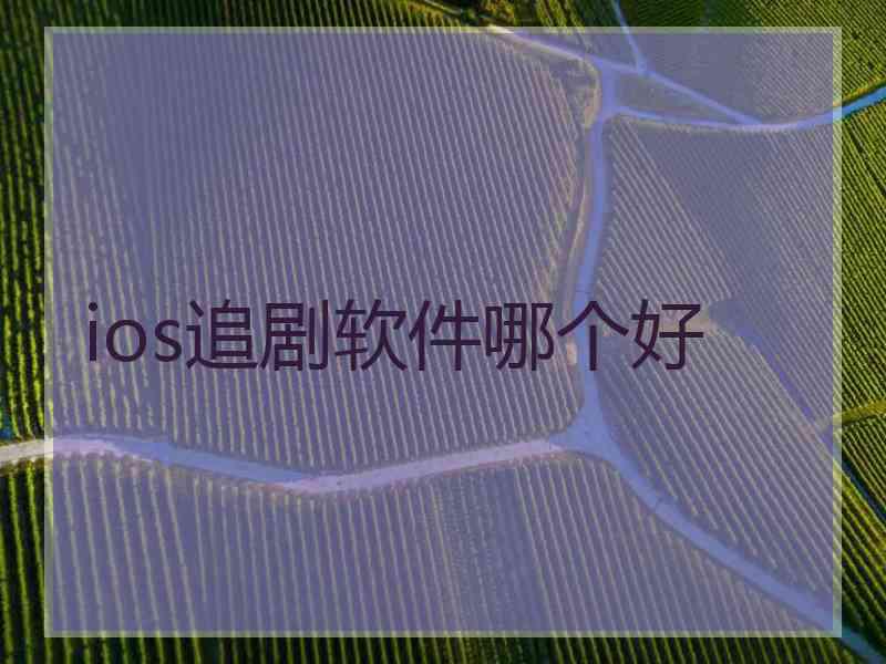 ios追剧软件哪个好