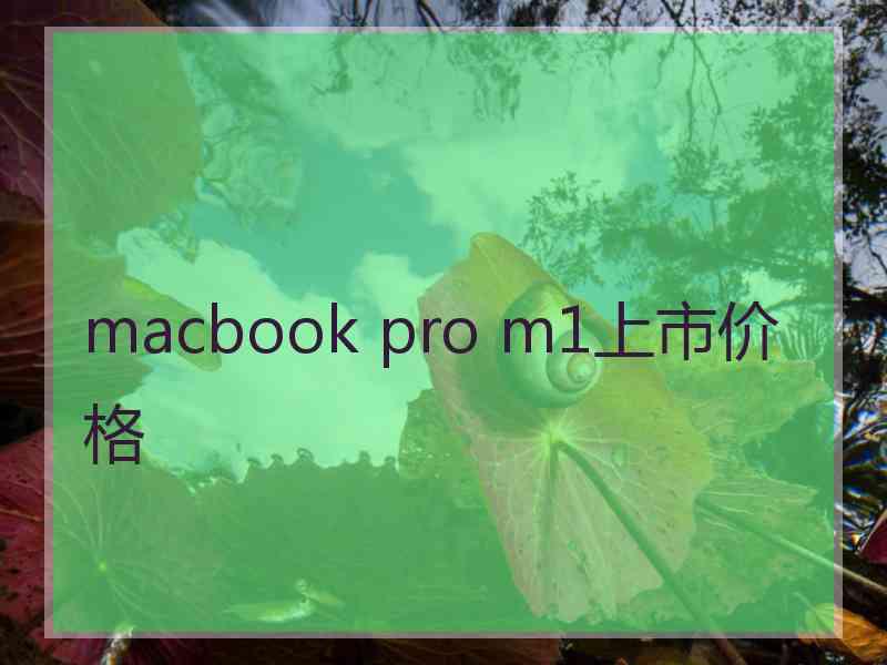 macbook pro m1上市价格