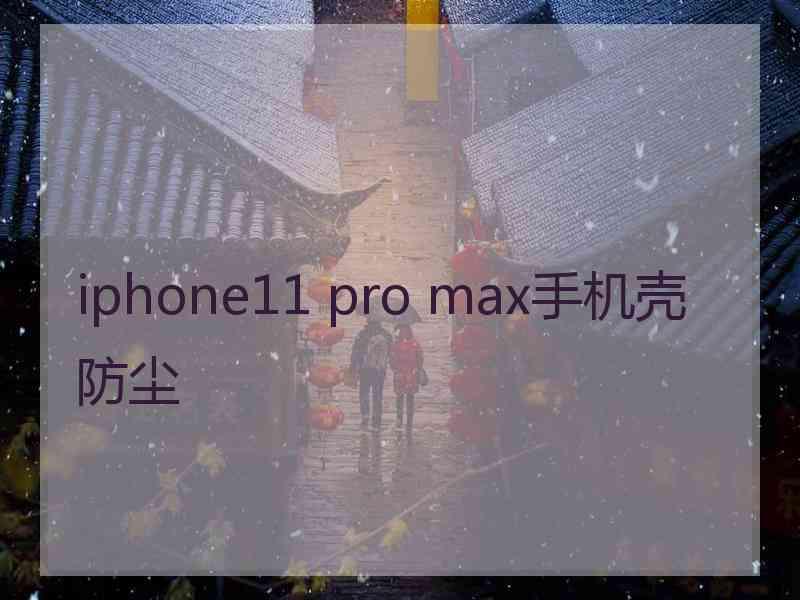 iphone11 pro max手机壳防尘