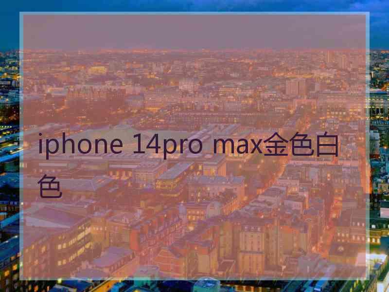 iphone 14pro max金色白色