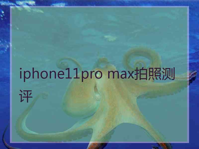 iphone11pro max拍照测评