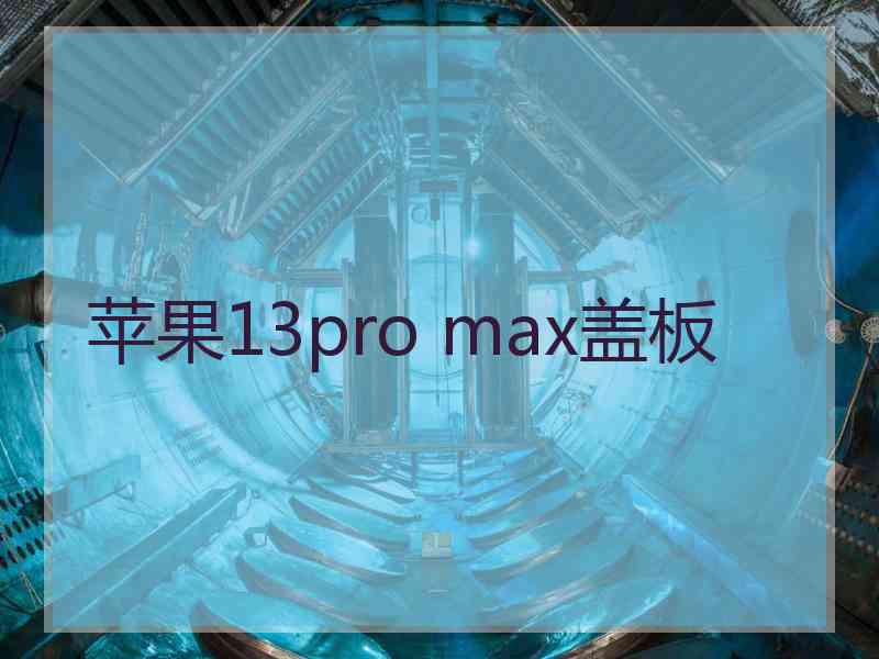 苹果13pro max盖板