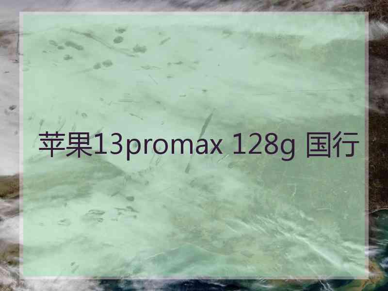 苹果13promax 128g 国行