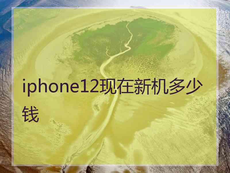 iphone12现在新机多少钱