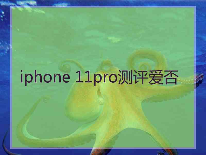 iphone 11pro测评爱否