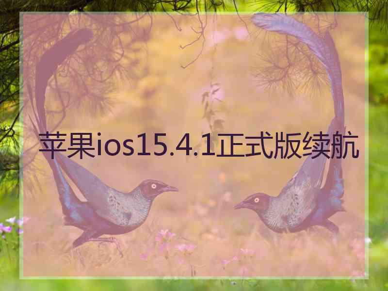 苹果ios15.4.1正式版续航