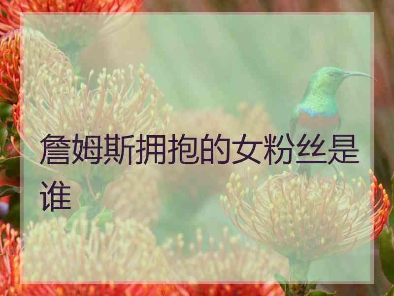 詹姆斯拥抱的女粉丝是谁