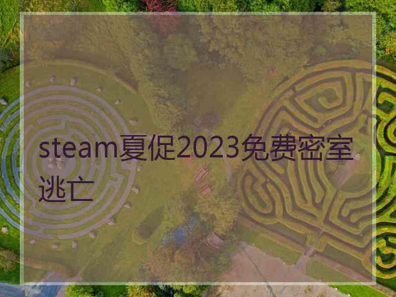 steam夏促2023免费密室逃亡