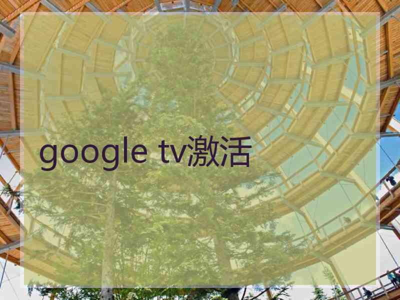 google tv激活