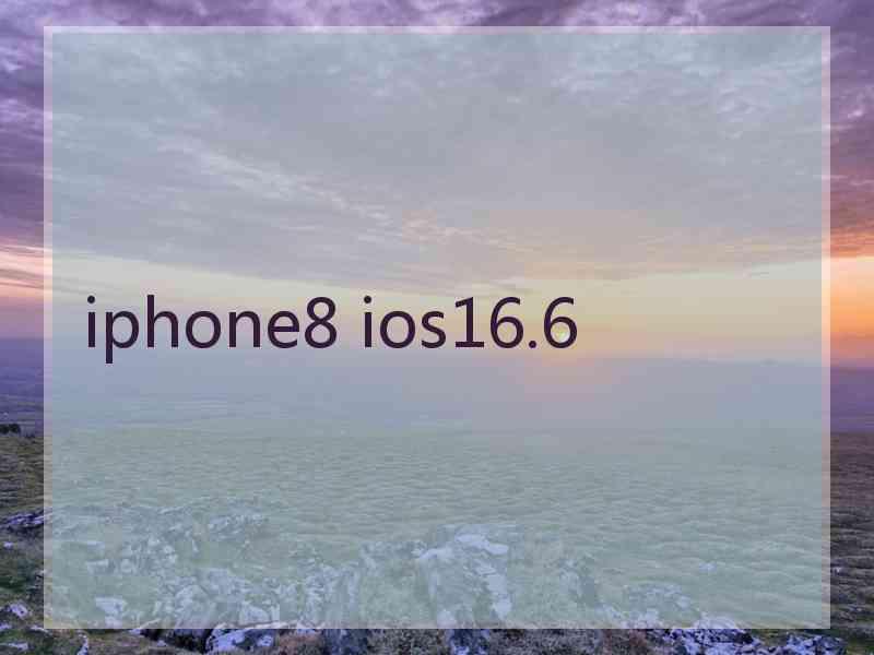 iphone8 ios16.6