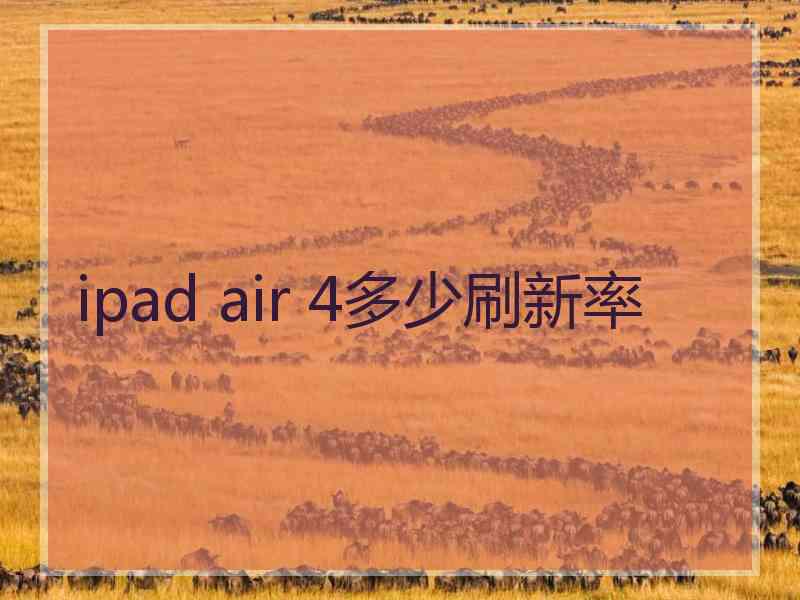 ipad air 4多少刷新率