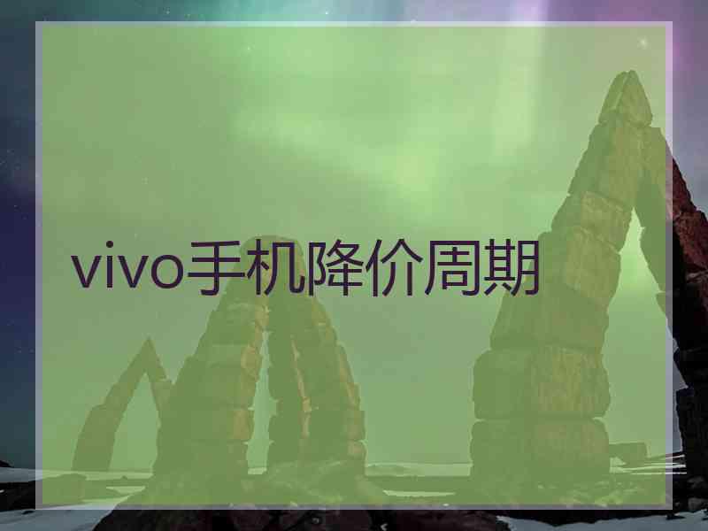 vivo手机降价周期