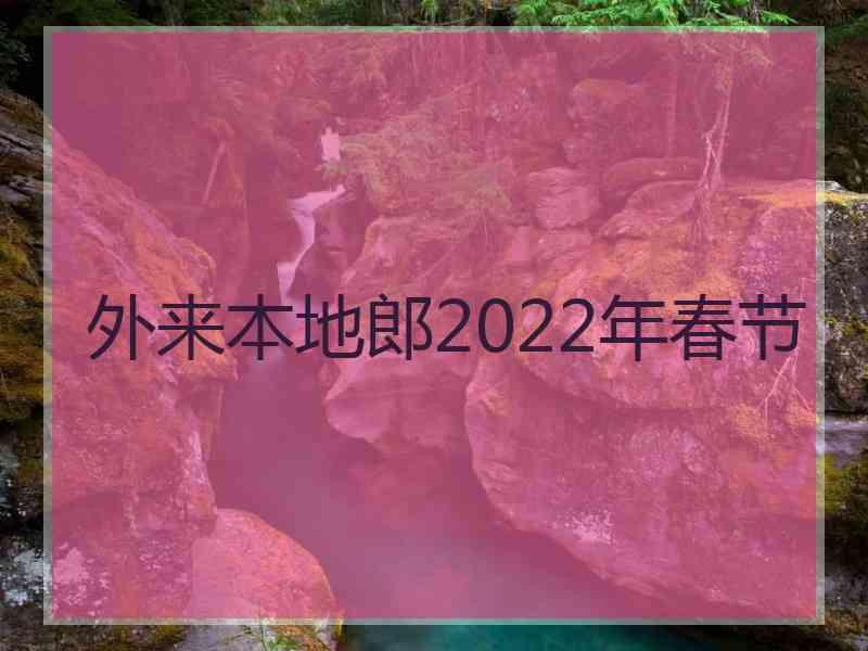 外来本地郎2022年春节