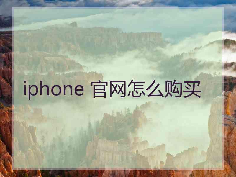 iphone 官网怎么购买