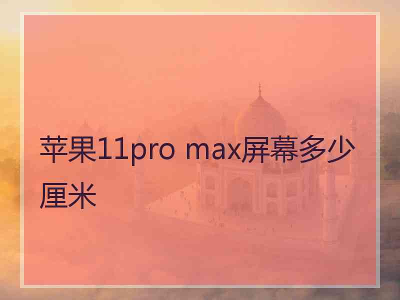 苹果11pro max屏幕多少厘米