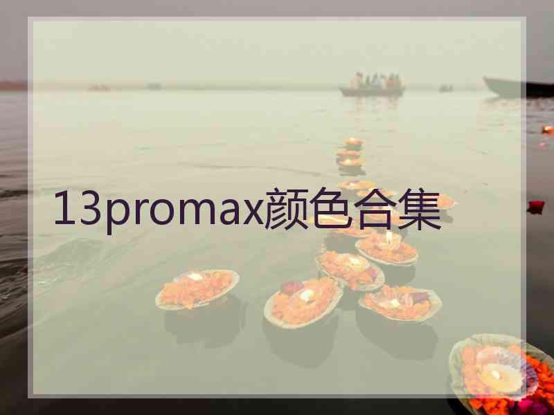 13promax颜色合集