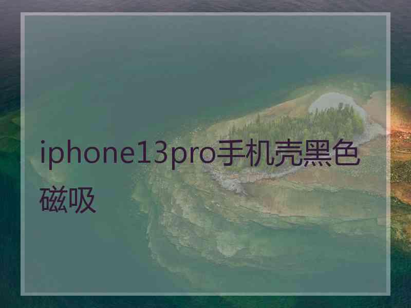 iphone13pro手机壳黑色磁吸