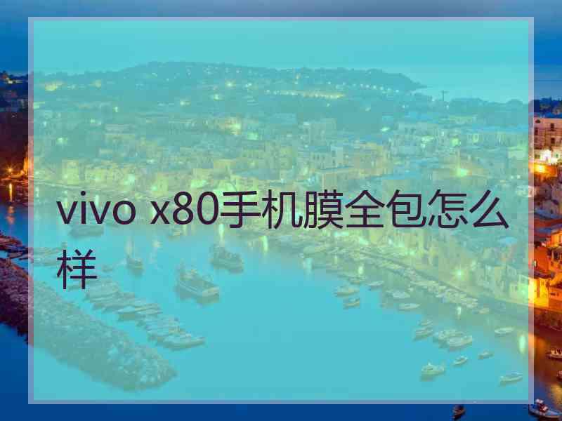 vivo x80手机膜全包怎么样