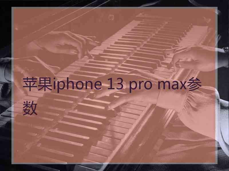 苹果iphone 13 pro max参数