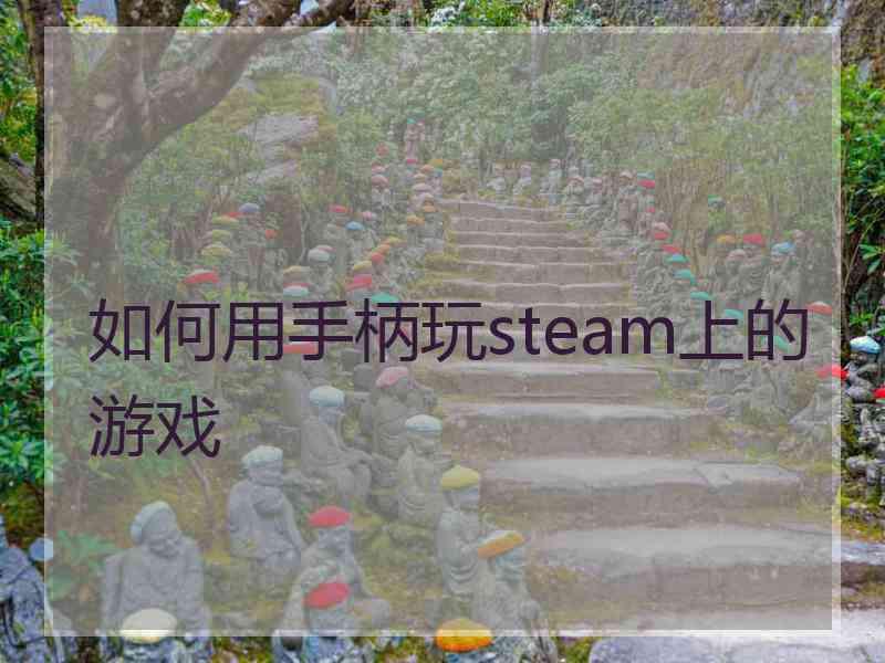 如何用手柄玩steam上的游戏