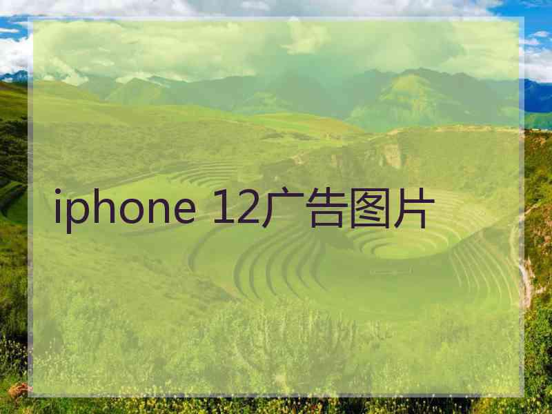 iphone 12广告图片