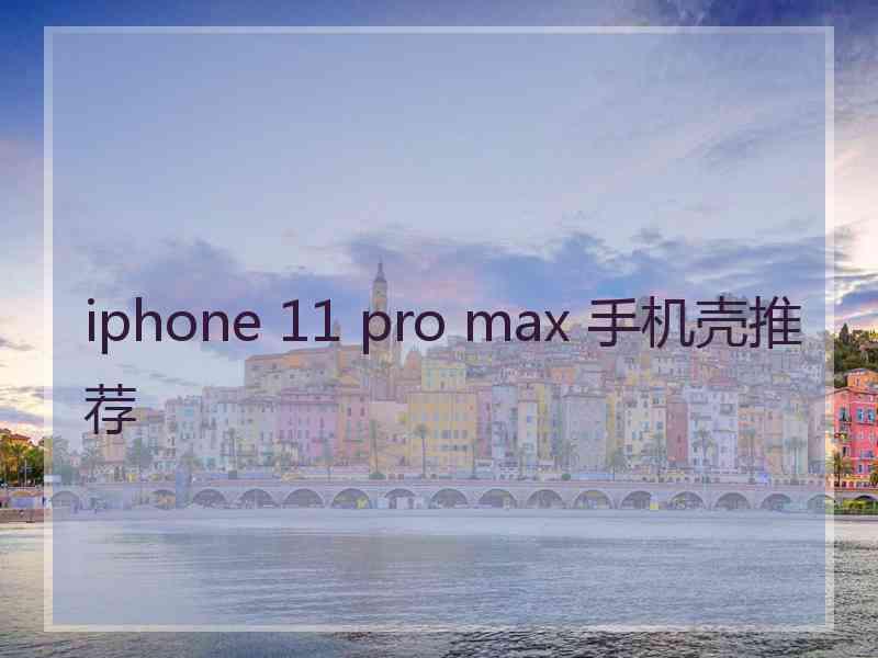 iphone 11 pro max 手机壳推荐