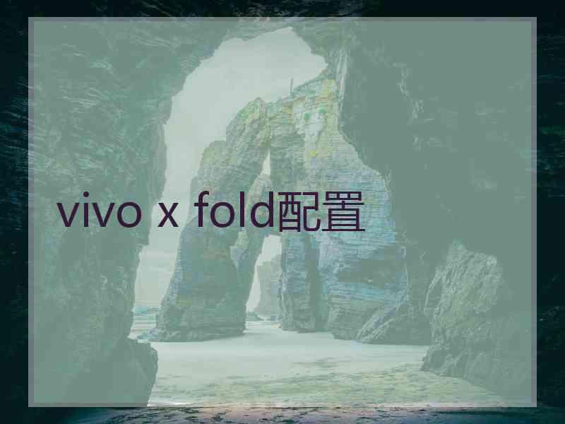 vivo x fold配置