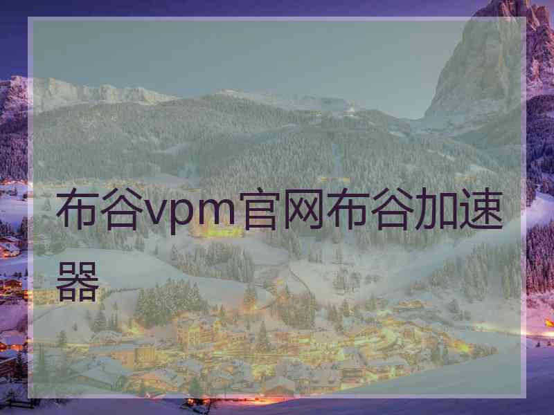 布谷vpm官网布谷加速器