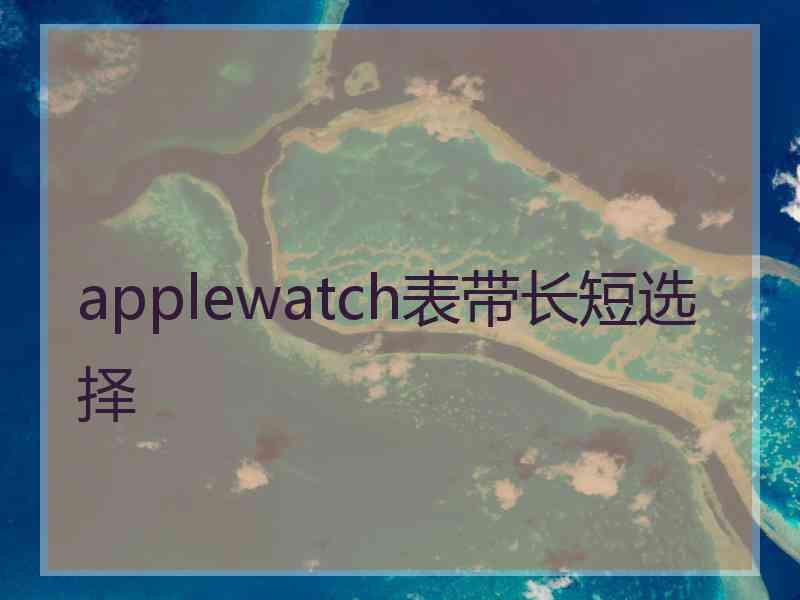 applewatch表带长短选择