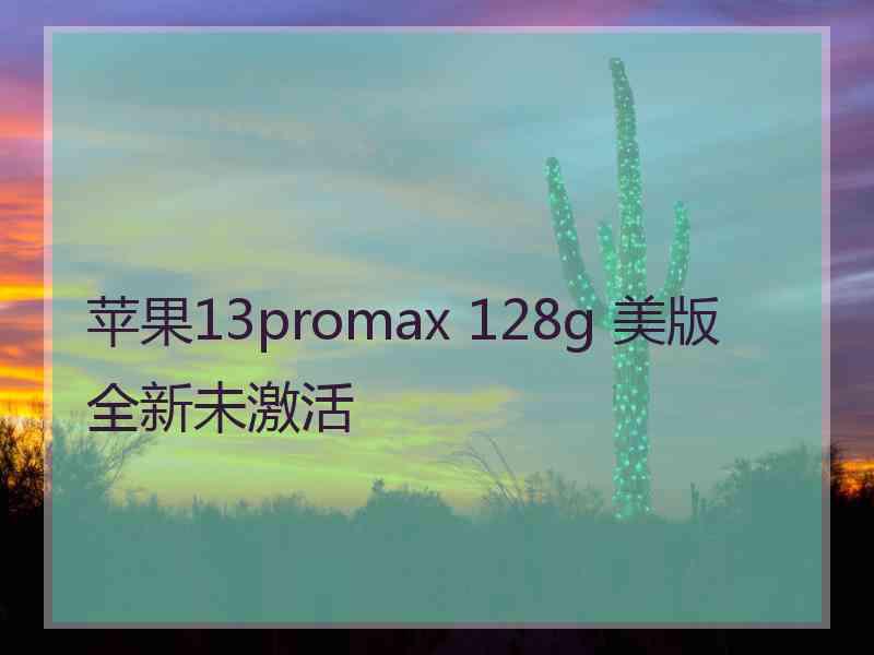 苹果13promax 128g 美版全新未激活