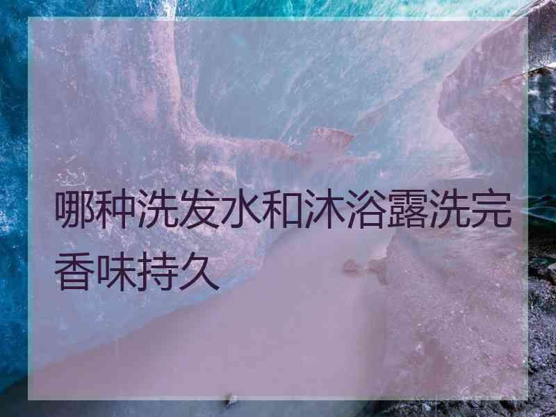 哪种洗发水和沐浴露洗完香味持久