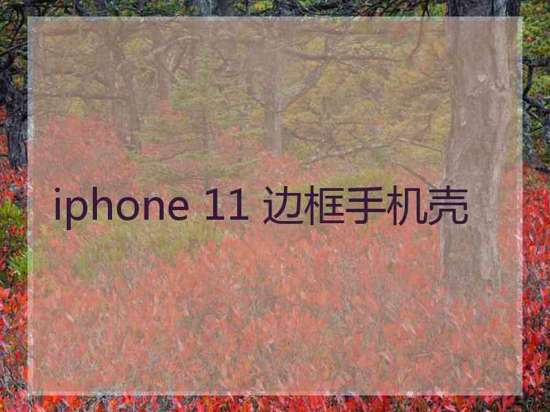 iphone 11 边框手机壳