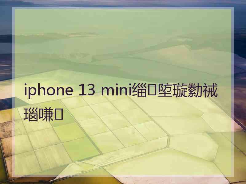 iphone 13 mini缁埅璇勬祴瑙嗛