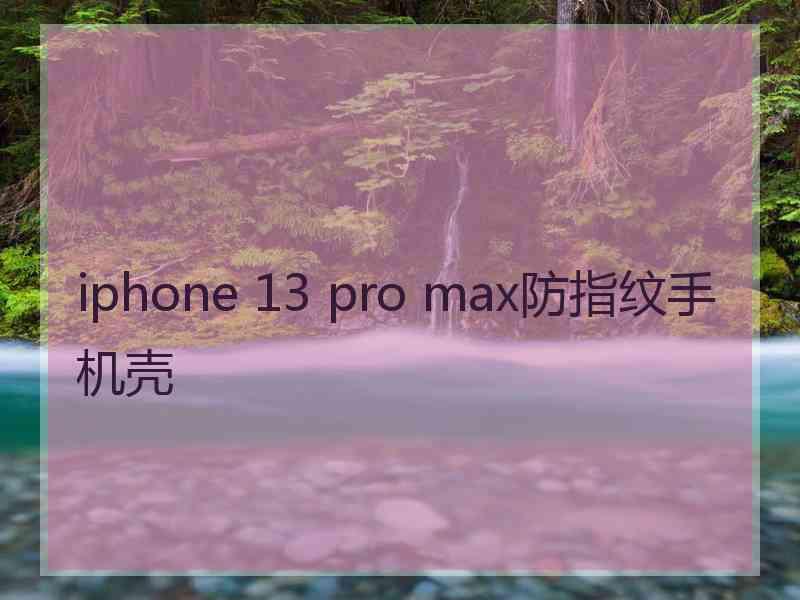 iphone 13 pro max防指纹手机壳