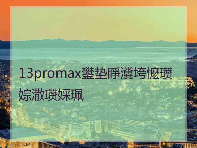 13promax鐢垫睜瀵垮懡瓒婃潵瓒婇珮