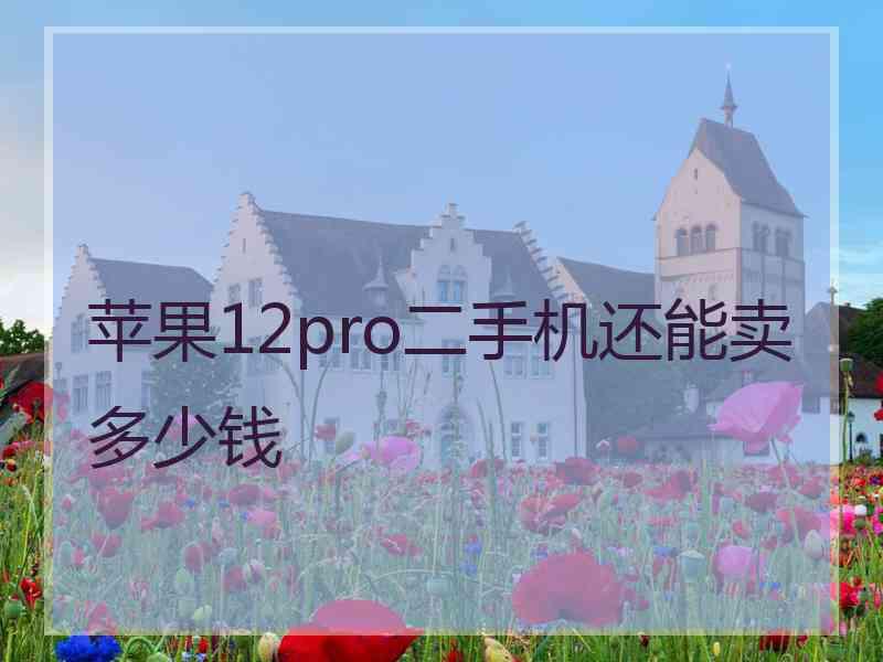 苹果12pro二手机还能卖多少钱