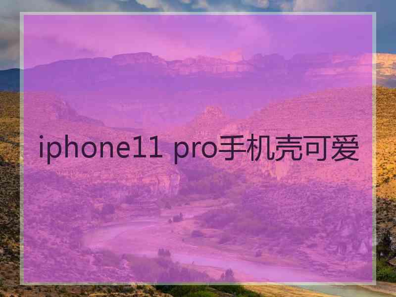 iphone11 pro手机壳可爱