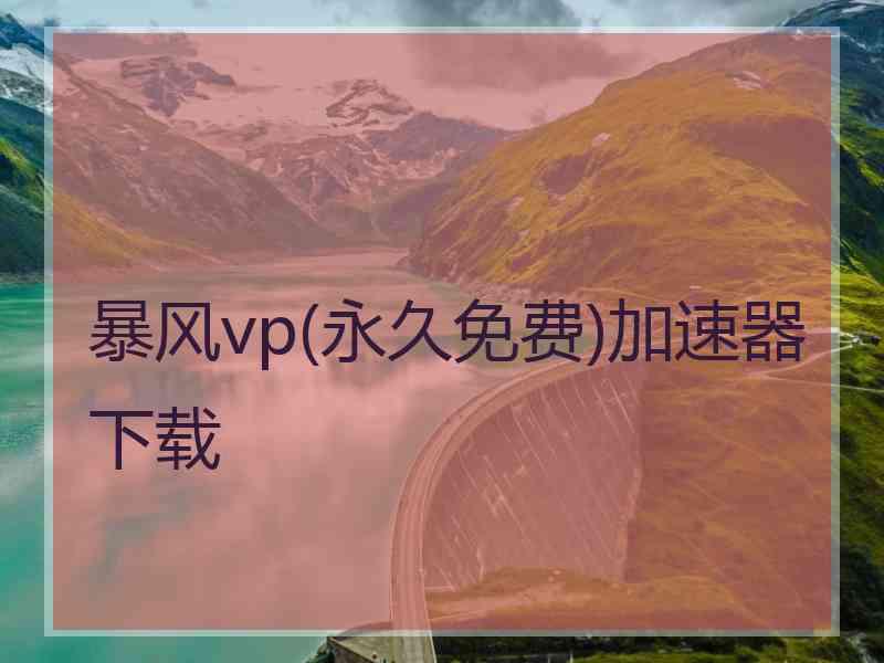 暴风vp(永久免费)加速器下载