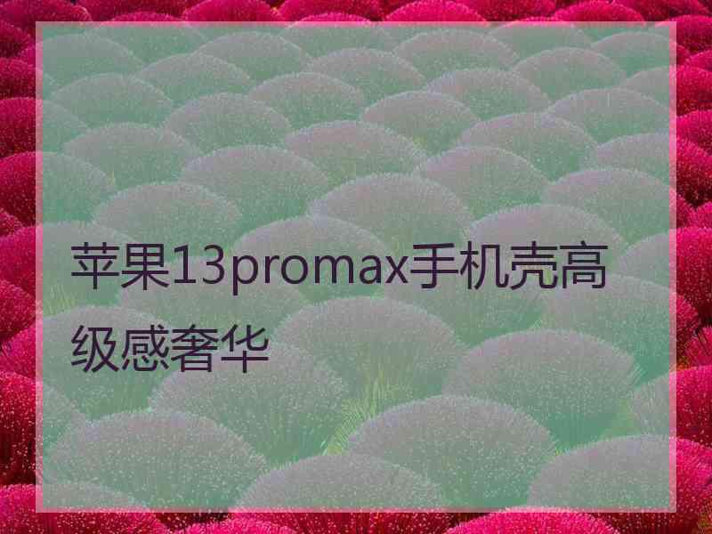 苹果13promax手机壳高级感奢华