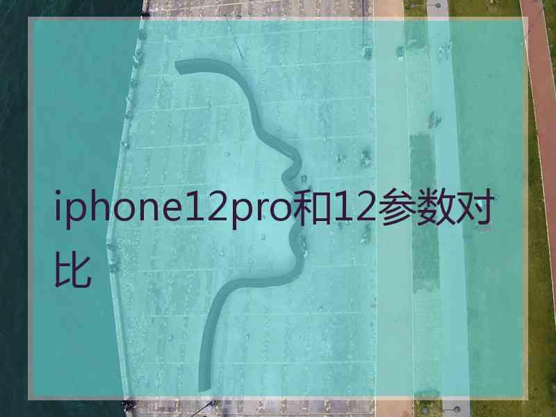 iphone12pro和12参数对比