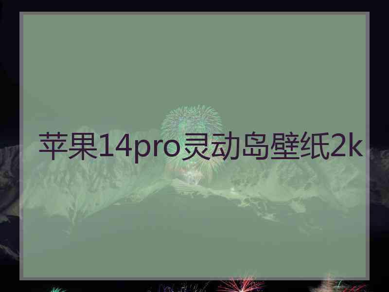 苹果14pro灵动岛壁纸2k