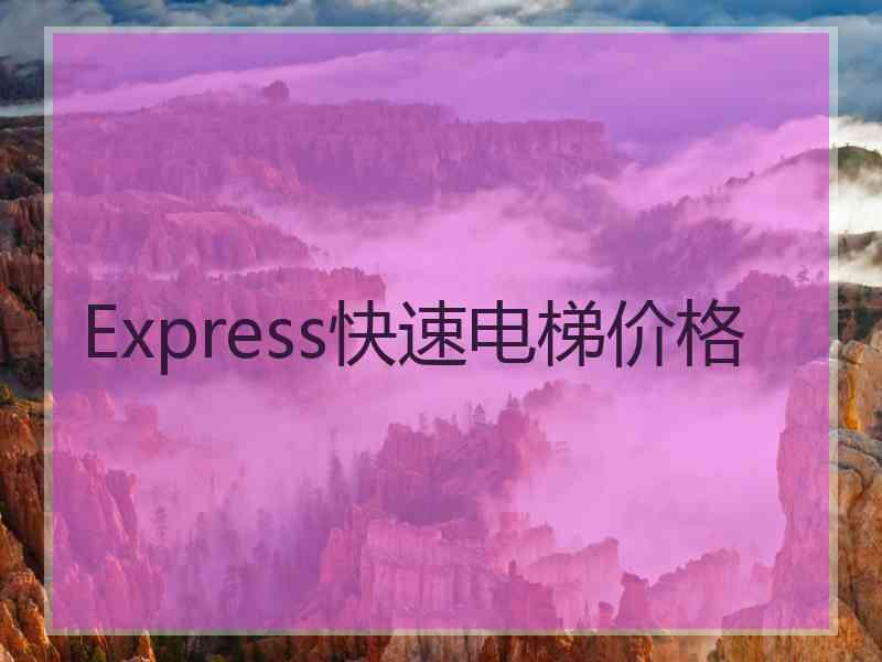 Express快速电梯价格