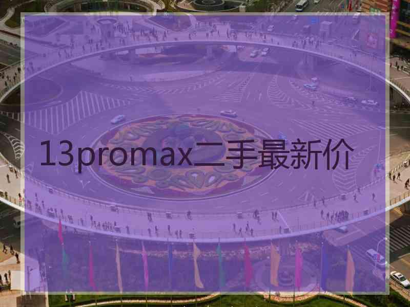 13promax二手最新价