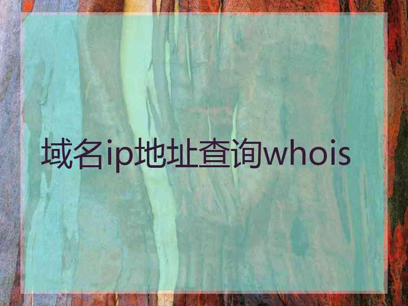 域名ip地址查询whois