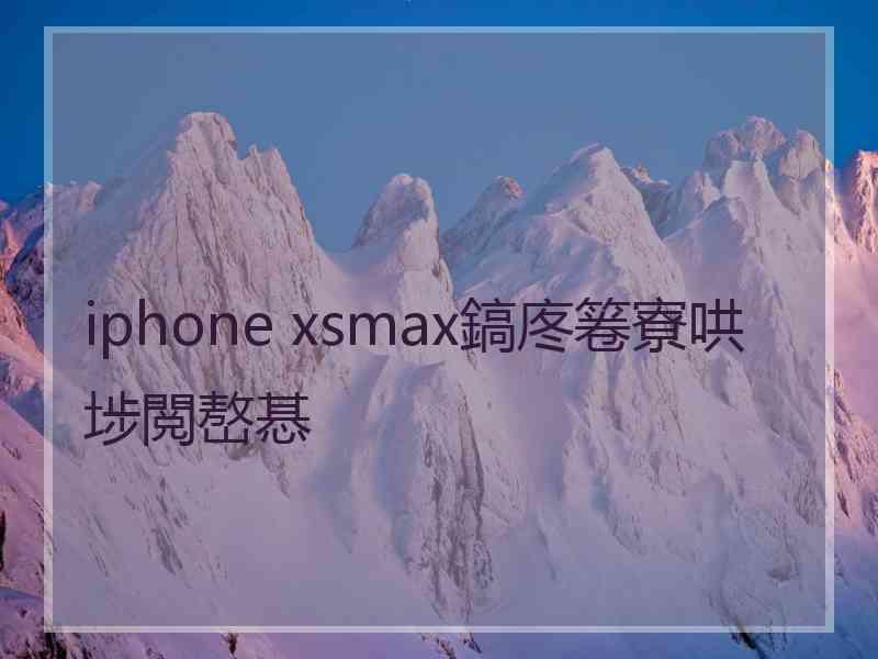 iphone xsmax鎬庝箞寮哄埗閲嶅惎