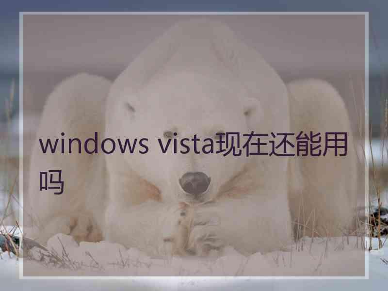 windows vista现在还能用吗