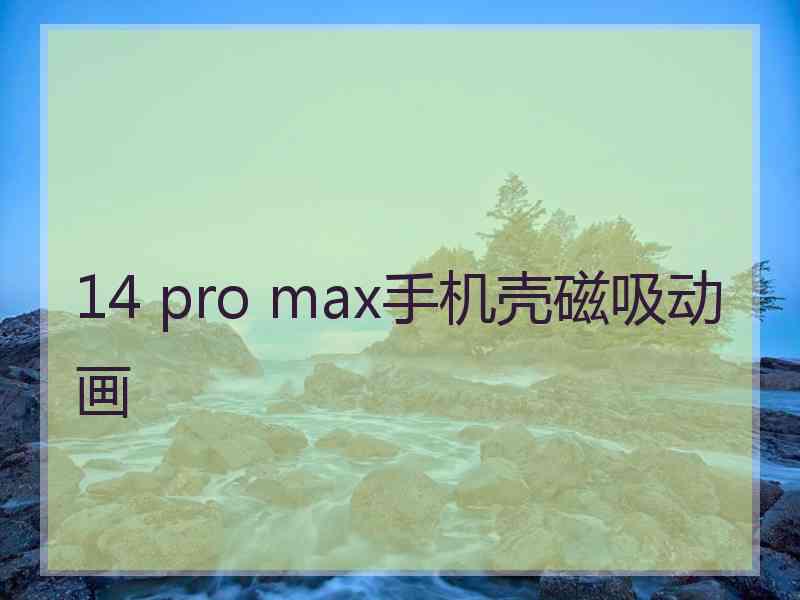 14 pro max手机壳磁吸动画