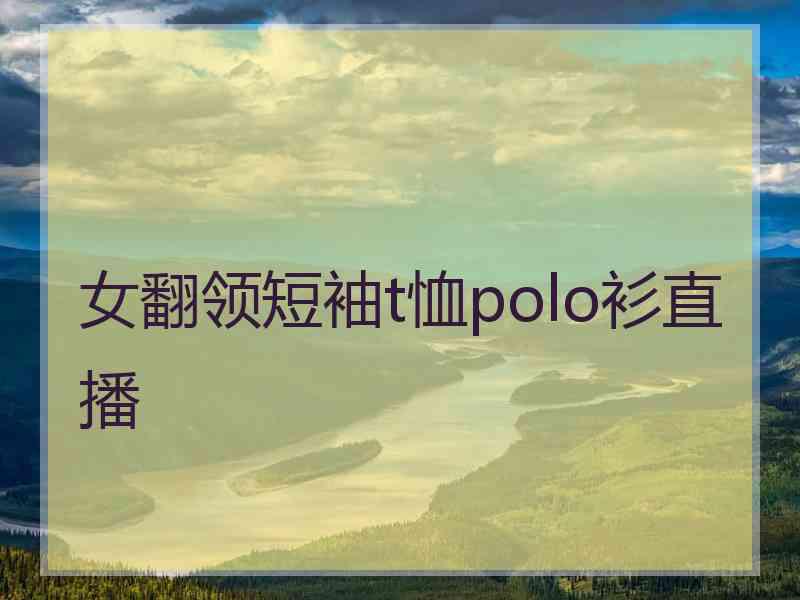 女翻领短袖t恤polo衫直播