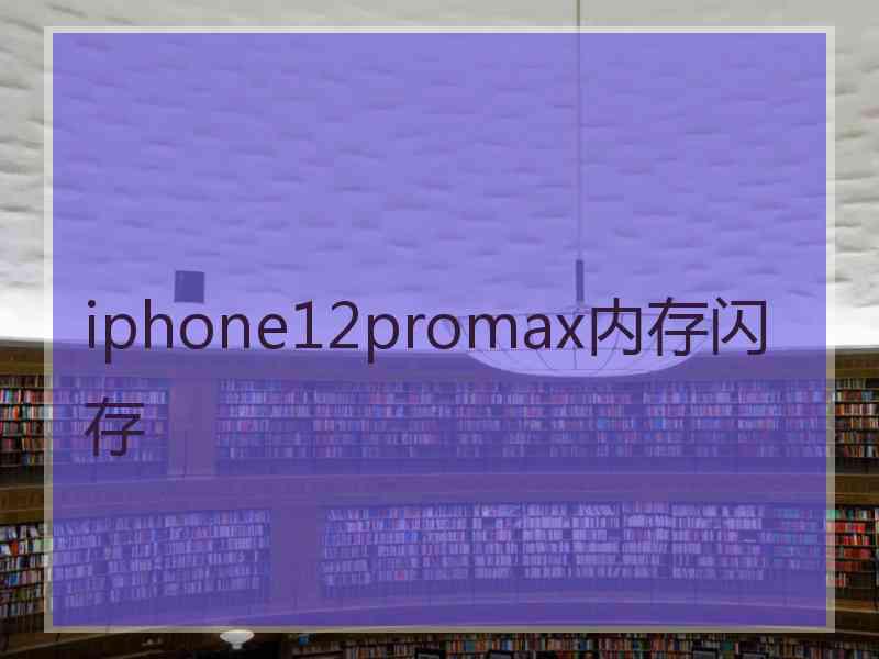 iphone12promax内存闪存